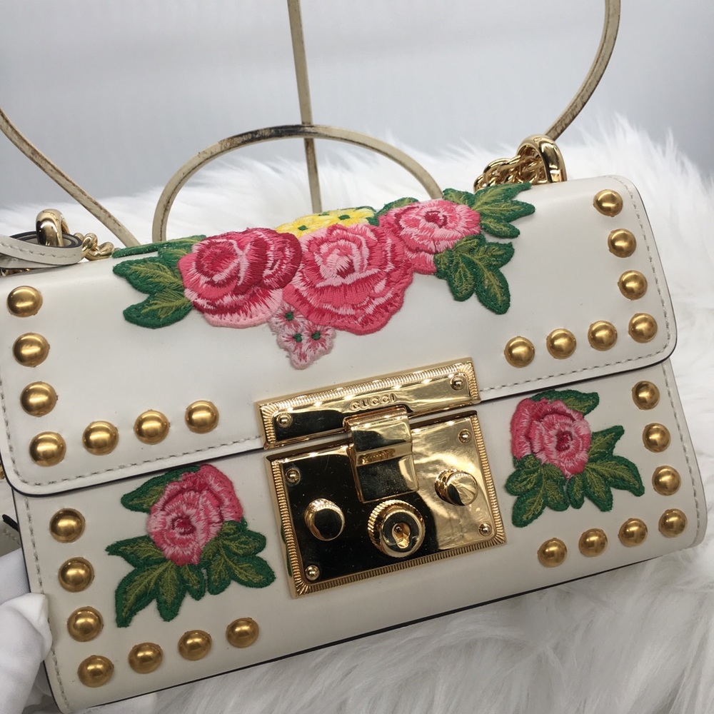 NEW AUTH GUCCI Padlock floral - Rare limited!